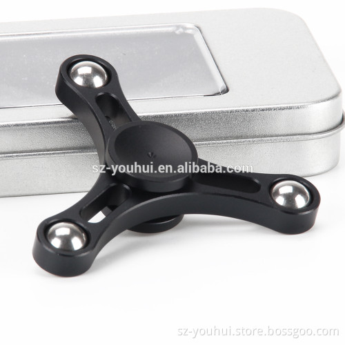 Metal 3 bar Finger Toy Rotating Hand Fidget Spinner